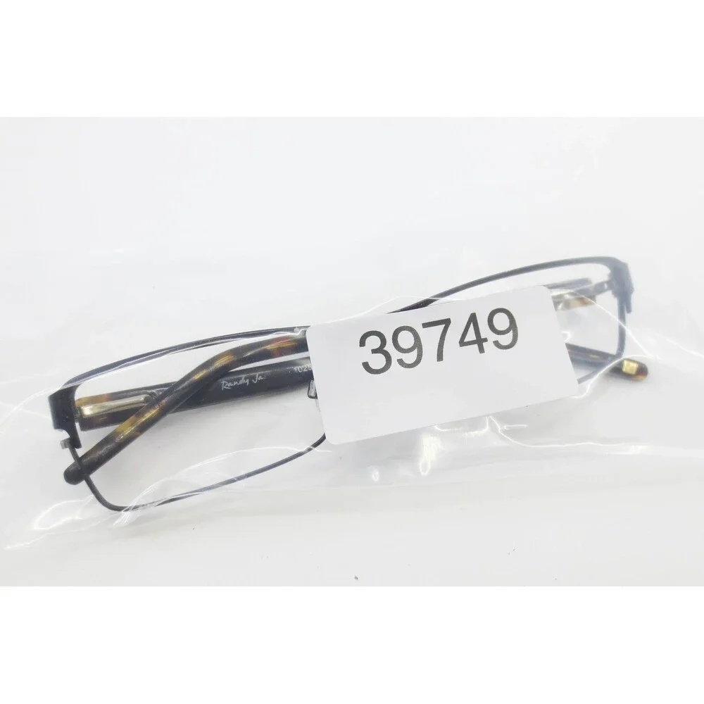 Randy Jackson 1025 Mens Eyeglasses Black Tortoise Rectangular Frame 54-19-140